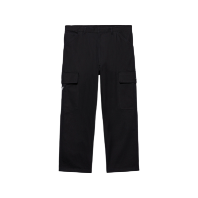 Pantalon Cargo Noir A Poches Laterales