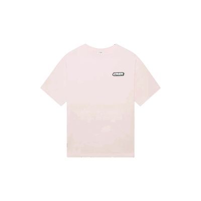 Casablanca Casa Racing Pvc Patch Oversized T-Shirt Pink