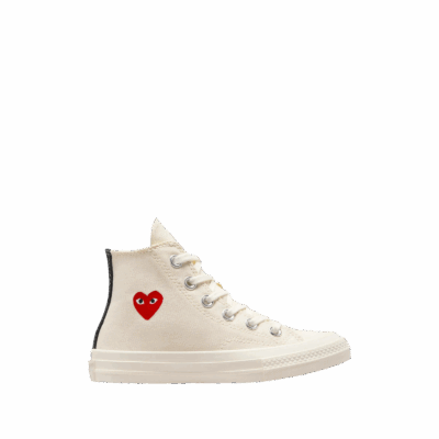 Comme Des Garçons x Chuck 70 High « Single Heart - Milk »