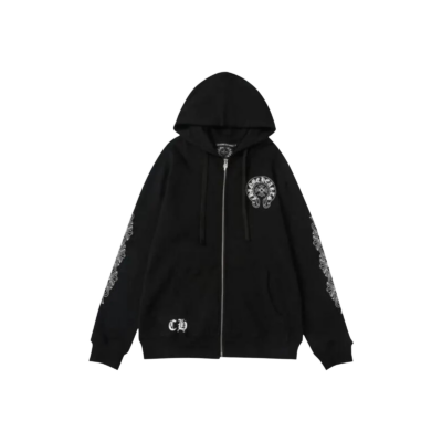 Chrome Hearts Los Angeles Zip Up Hoodie Black