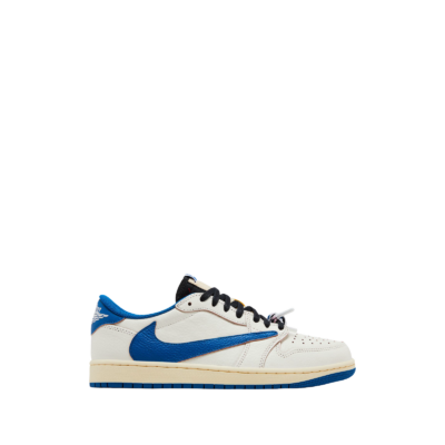 Jordan Travis Scott x Fragment Design Air Jordan 1 Low Og Sail Military Blue