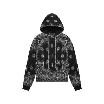 Bandana Hoodie « Black » - L