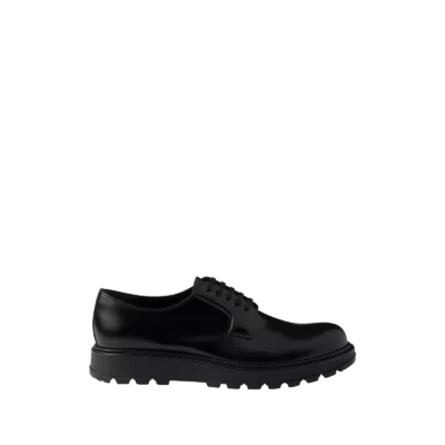 Brushed Leather Lace-Up