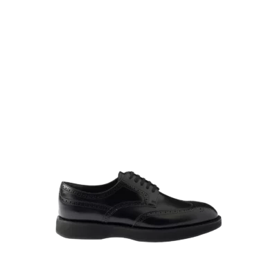 Brushed Leather Laced Brogue