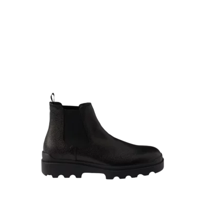 Prada Stamped Leather Chelsea