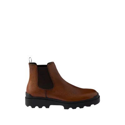 Prada Stamped Leather Chelsea