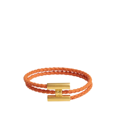 Bracelet Tournis Tressé « Orange »