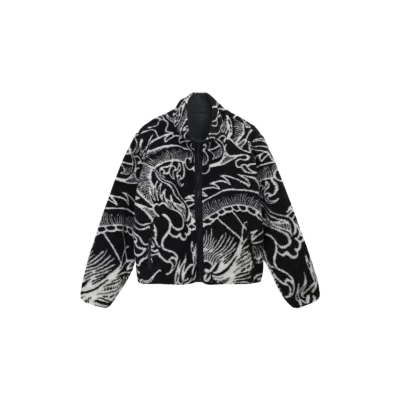 Stussy Dragon Sherpa Jacket « Black »